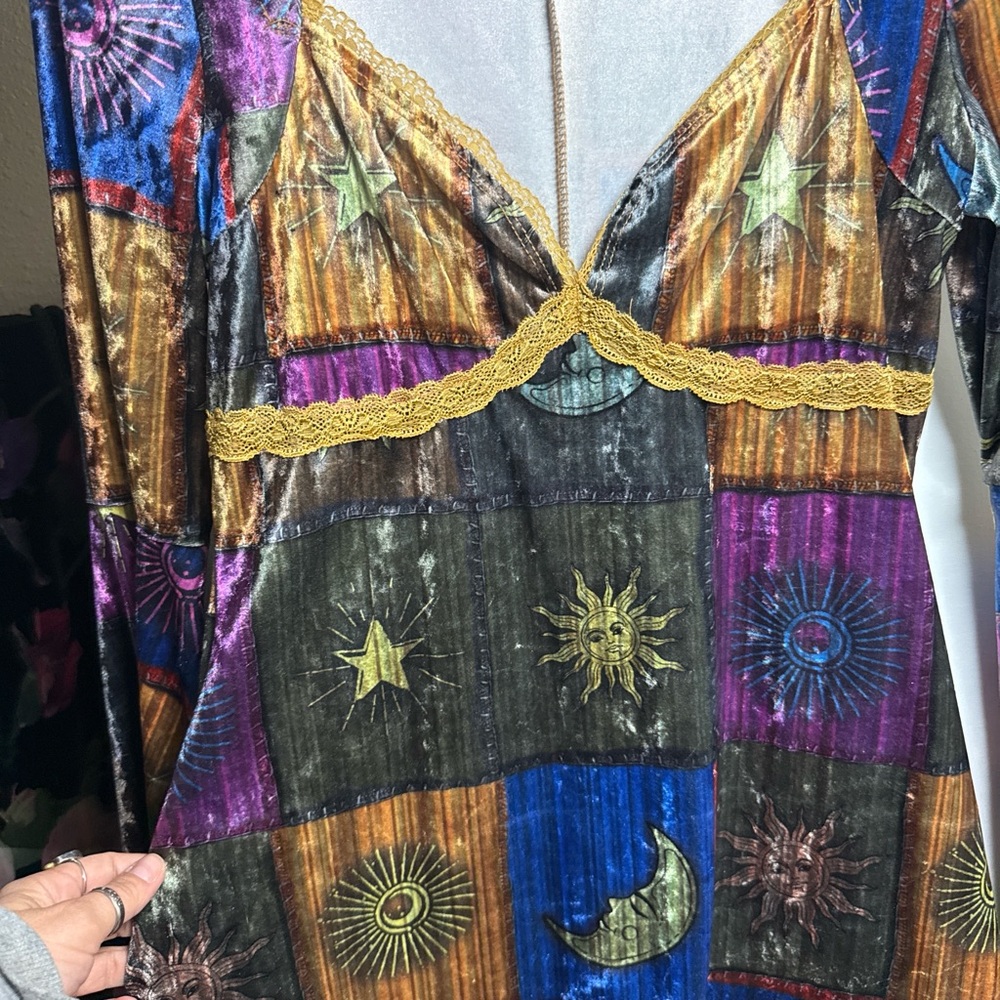 Multicolor Celestial Whimsigoth dress - Picture 2 of 4